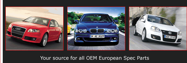BMW, Audi, VW OEM European Parts